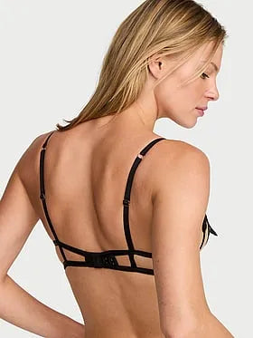 Butterflies Embroidery Peekaboo Bra