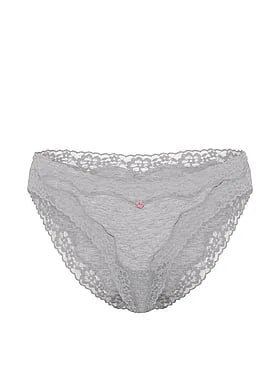 Cotton Lace-Waist Bikini Panty