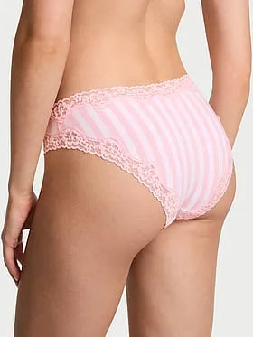 Cotton Lace-Waist Bikini Panty