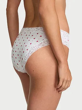 Cotton Lace-Waist Bikini Panty