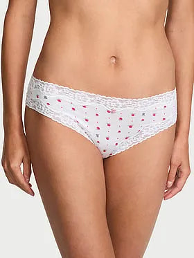 Cotton Lace-Waist Bikini Panty
