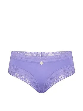 Cotton Lace-Trim Cheeky Panty