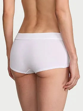 Logo Cotton Lace Patch Boyshort Panty