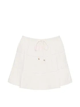 Beachwear Cotton Gauze Tiered Skirt