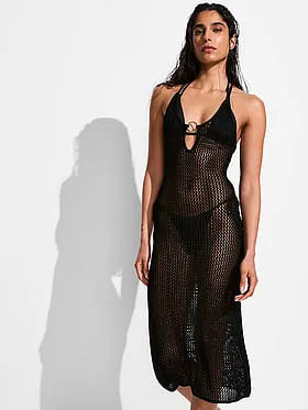 Beachwear Crochet Keyhole Dress