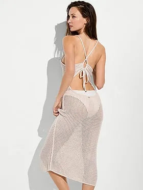 Beachwear Crochet Keyhole Dress
