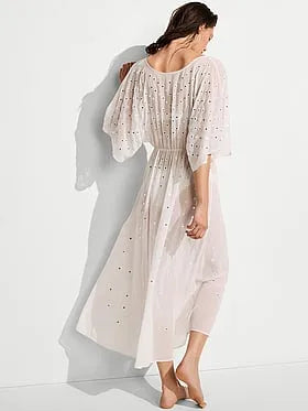 Beachwear Mirrored Chiffon Maxi Dress
