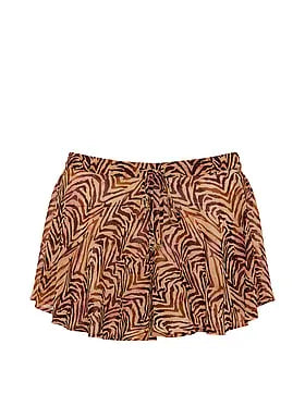 Beachwear Sheer Crinkle Flutter Short