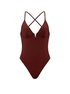 V-Wire Plunge Cheeky One-Piece Swimsuit