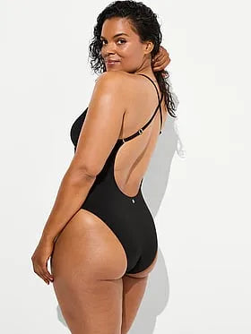 V-Wire Plunge Cheeky One-Piece Swimsuit