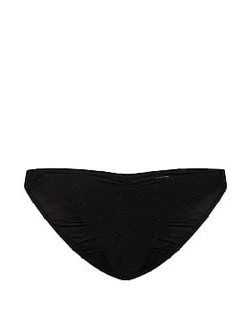 Eyelet Ruched Cheeky Bikini Bottom