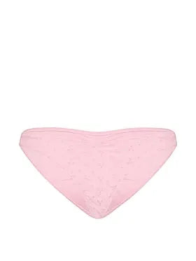 Eyelet Ruched Cheeky Bikini Bottom