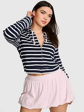 Terry Full-Zip Cover-Up Hoodie