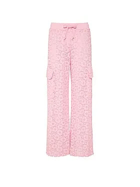 Floral Crochet Cover-Up Pants