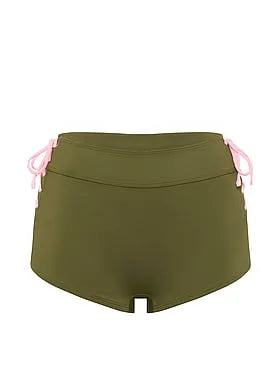 Lace-Up Boyshort Bikini Bottom
