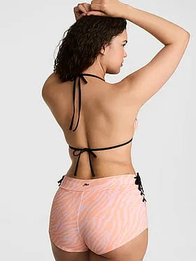 Lace-Up Boyshort Bikini Bottom