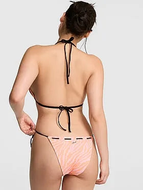 Laced Side-Tie Cheeky Bikini Bottom