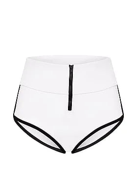 High-Waisted Scuba Boyshort Bikini Bottom