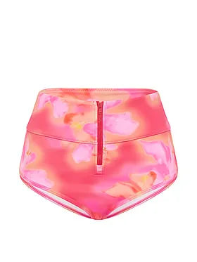 High-Waisted Scuba Boyshort Bikini Bottom
