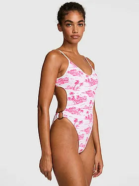 Open-Back One-Piece Swimsuit