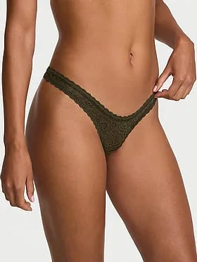 Lace Keyhole Ultra-Mini Scoop Thong Panty