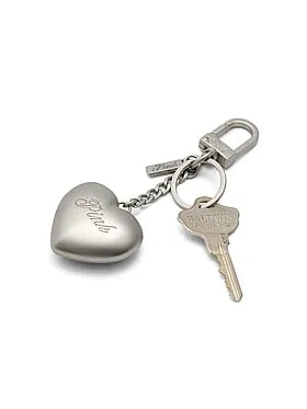 Metal Heart Keychain Charm