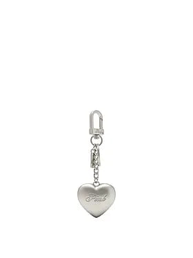 Metal Heart Keychain Charm