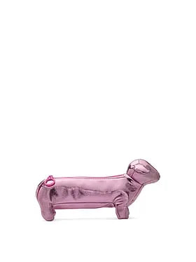 PINK Dog Makeup Brush Bag