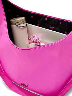 Satin Nylon Hobo Bag