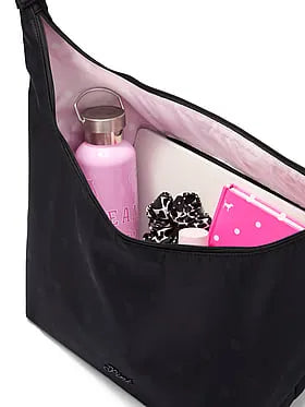 Satin Nylon Hobo Bag
