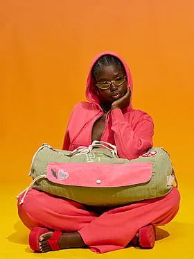 Canvas Rolled Duï¬e Bag