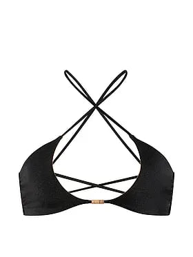 Reversible Cut-Out Rings Halter Bikini Top