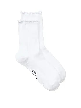 1-Pack Pointelle Ruffle Socks