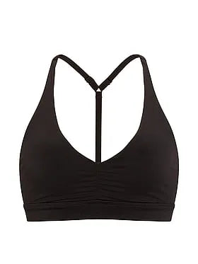 PINK Relayâ¢ Ruched Plunge Sports Bra