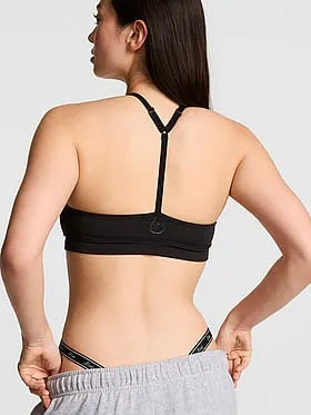 PINK Relayâ¢ Ruched Plunge Sports Bra