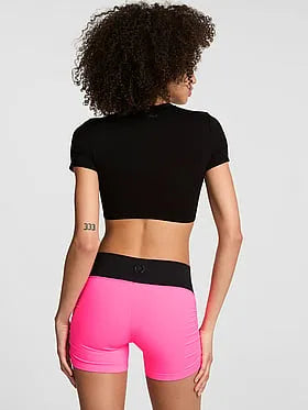 PINK Relayâ¢ Ruched Bun Shorts