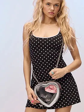Clear Heart Shoulder Bag