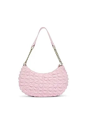 Crescent Ruched Shoulder Bag