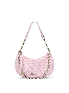 Crescent Ruched Shoulder Bag