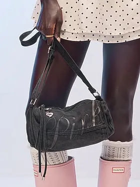 Canvas Rolled Duï¬e Shoulder Bag