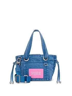 Canvas Flat-Bottom Mini Tote Bag