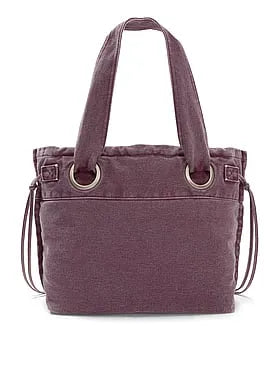Canvas Flat-Bottom Tote Bag