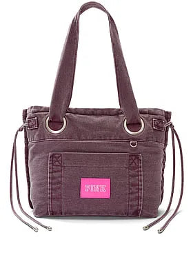 Canvas Flat-Bottom Tote Bag