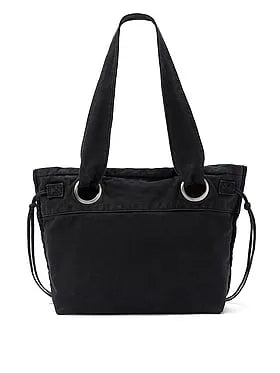 Canvas Flat-Bottom Tote Bag
