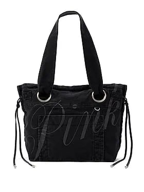 Canvas Flat-Bottom Tote Bag