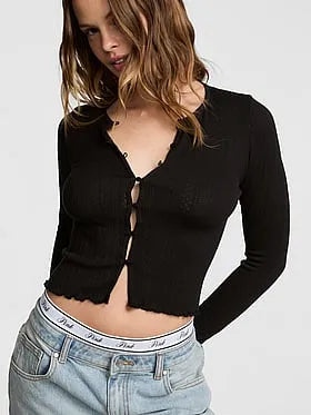 AnyWear Cropped Cardigan