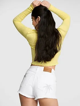 Denim by PINK High-Rise A-Line Shortie