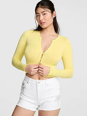Denim by PINK High-Rise A-Line Shortie