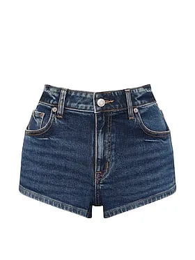 Denim by PINK Mid-Rise Cheeky Shortie