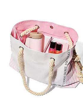 Rope Handle Slouchy Tote Bag